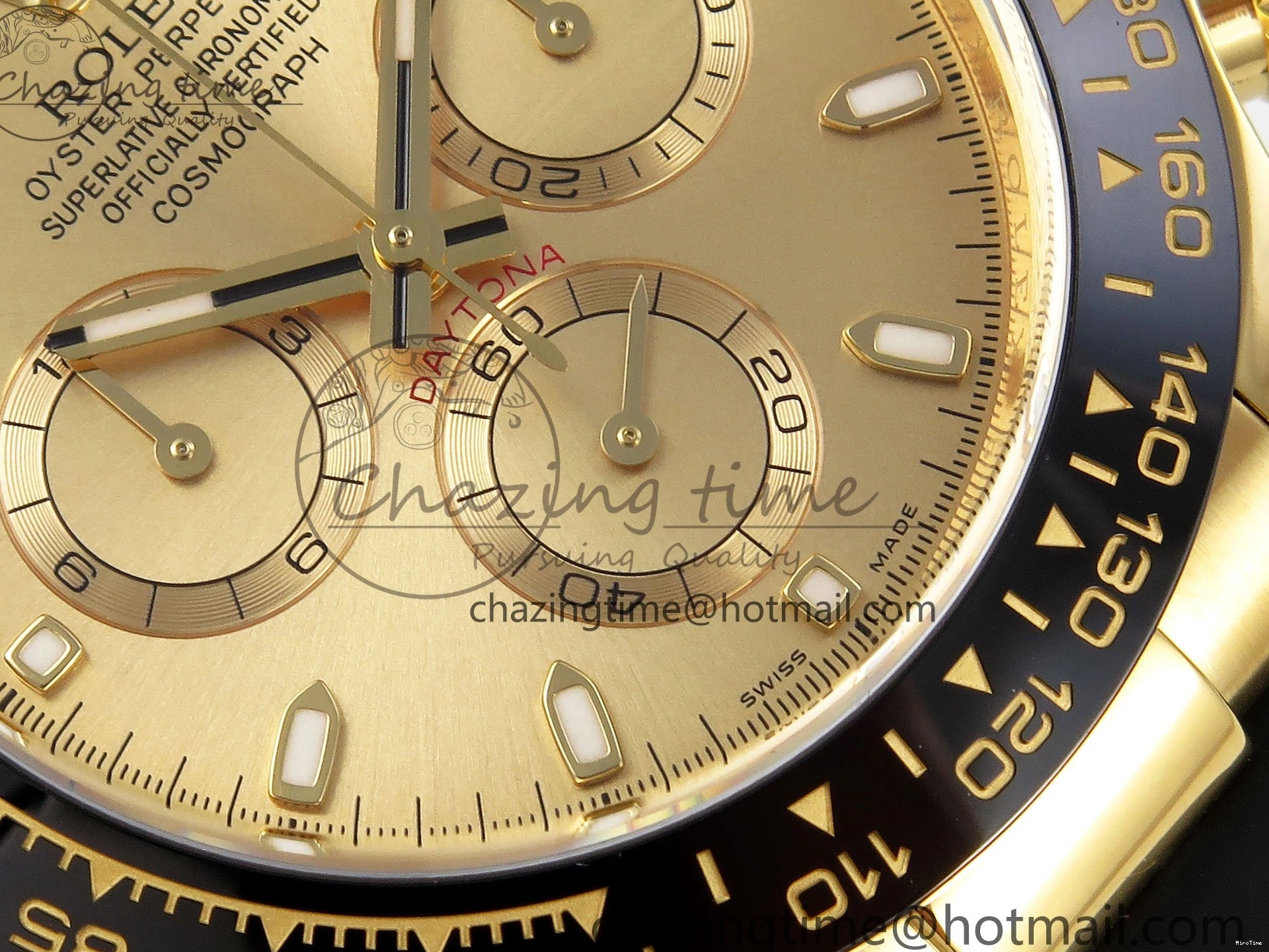 MiroTime 0220 Efficient Daytona 116518 Clean 1:1 Best Edition YG Dial on Oysterflex Rubber Strap SA 1673